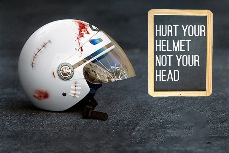 Motorcycle helmet protection